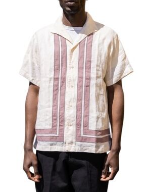 3Sixteen Border Appliqué Hemp Leisure Shirt